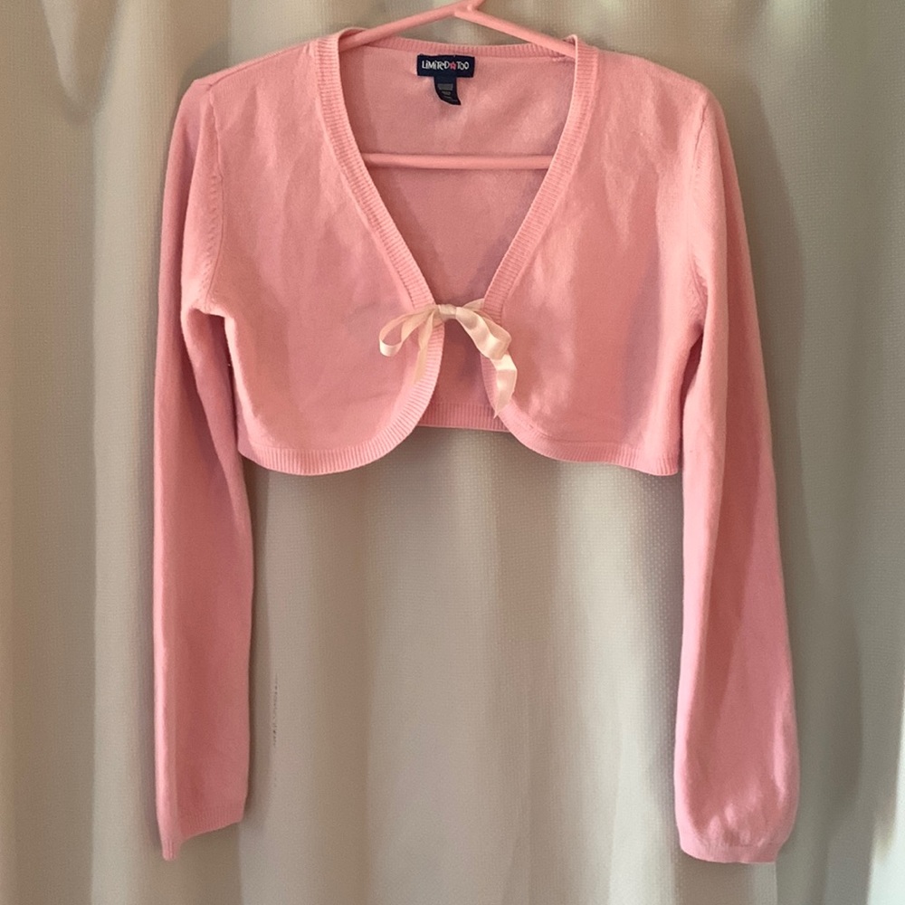 Limited Too ballet pink shrug